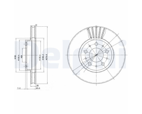 Brake Disc BG2841 Delphi