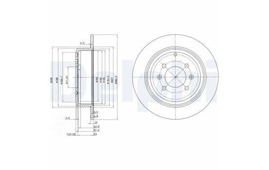 Brake Disc BG2873 Delphi