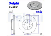 Brake Disc BG2891 Delphi