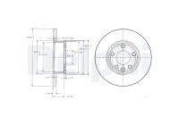 Brake Disc BG2898 Delphi