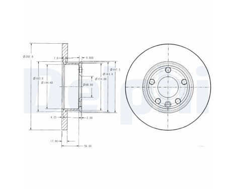 Brake Disc BG2898 Delphi