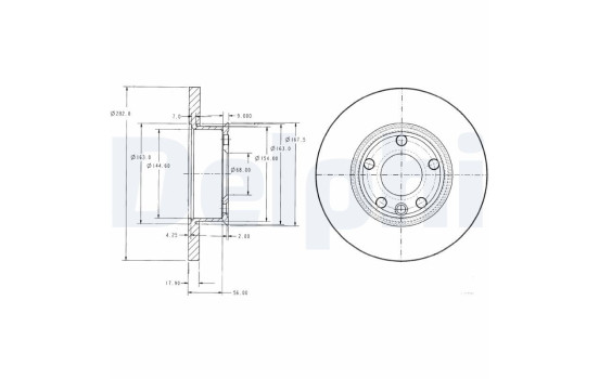 Brake Disc BG2898 Delphi