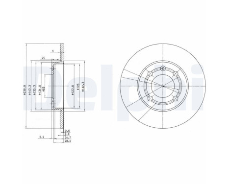 Brake Disc BG2911 Delphi