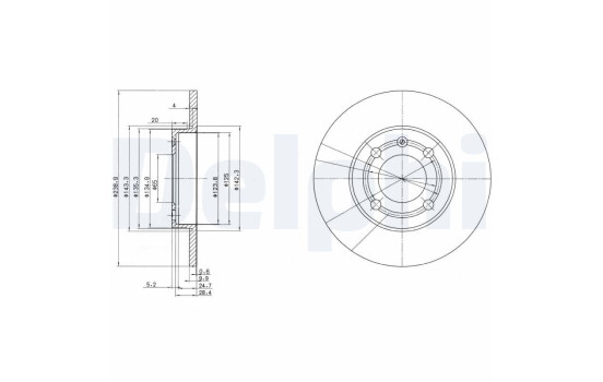 Brake Disc BG2911 Delphi
