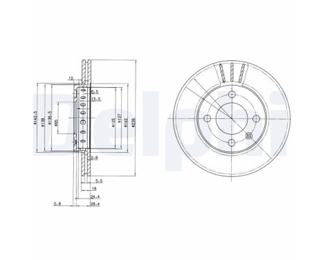 Brake Disc BG2982 Delphi