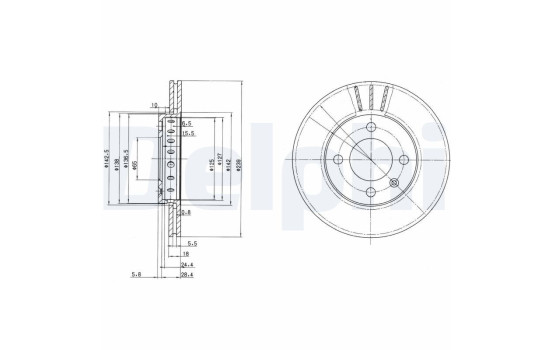 Brake Disc BG2982 Delphi