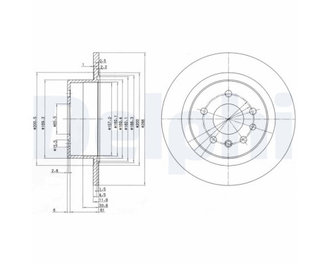 Brake Disc BG2986 Delphi