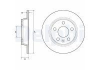 Brake Disc BG3026 Delphi