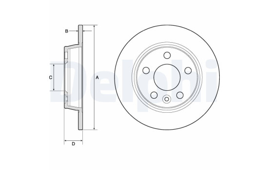 Brake Disc BG3026 Delphi