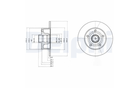 Brake Disc BG3030 Delphi