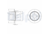 Brake Disc BG3054C Delphi