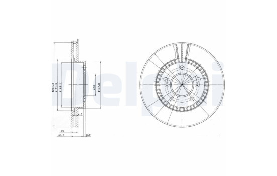 Brake Disc BG3061 Delphi