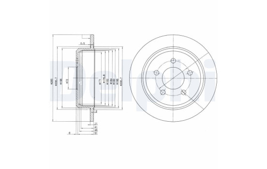 Brake Disc BG3073 Delphi