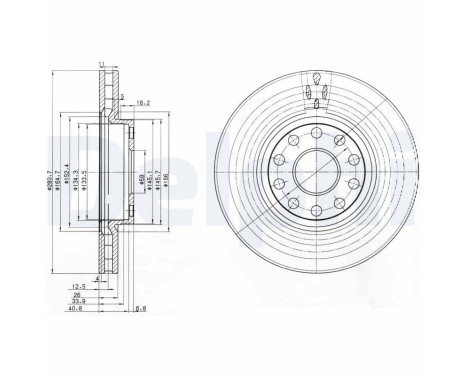 Brake Disc BG3078 Delphi