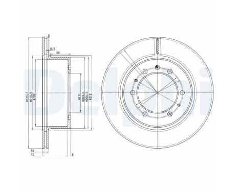 Brake Disc BG3117 Delphi