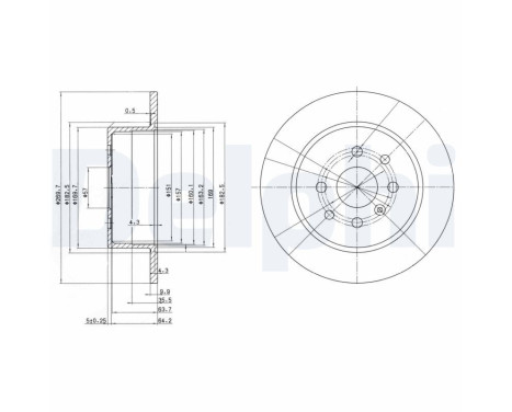 Brake Disc BG3141 Delphi