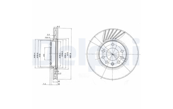 Brake Disc BG3142 Delphi