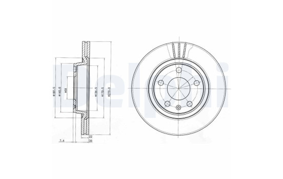 Brake Disc BG3198 Delphi