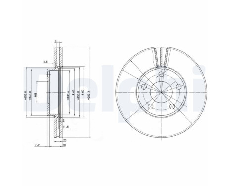 Brake Disc BG3199 Delphi