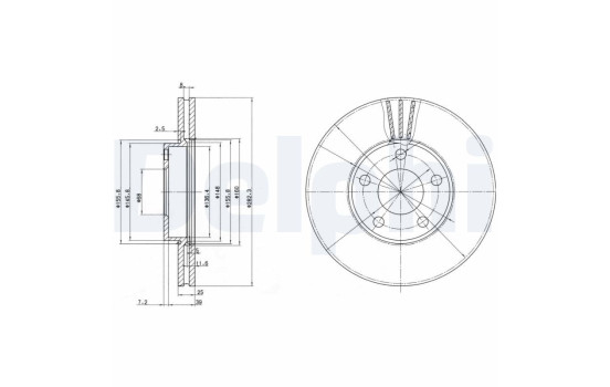 Brake Disc BG3199 Delphi