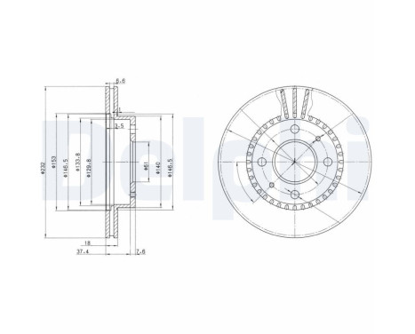 Brake Disc BG3206 Delphi