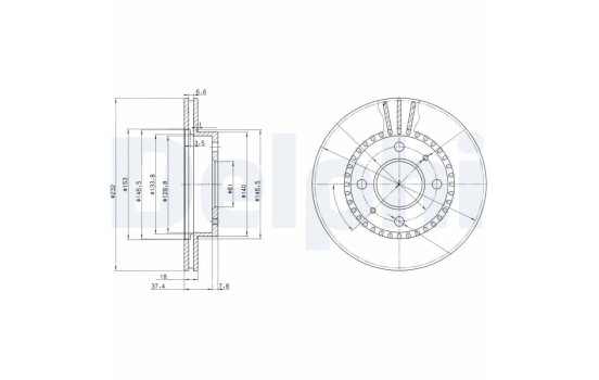 Brake Disc BG3206 Delphi