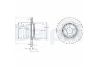 Brake Disc BG3222 Delphi