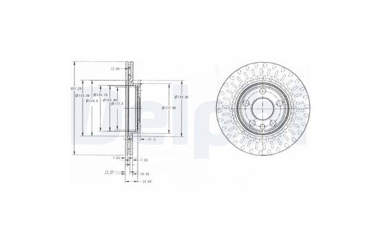 Brake Disc BG3222 Delphi