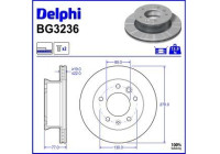 Brake Disc BG3236 Delphi