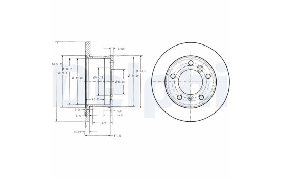 Brake Disc BG3237 Delphi