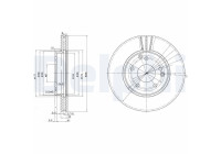 Brake Disc BG3240C Delphi