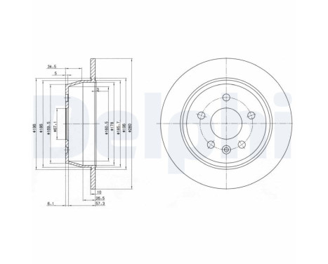 Brake Disc BG3241 Delphi