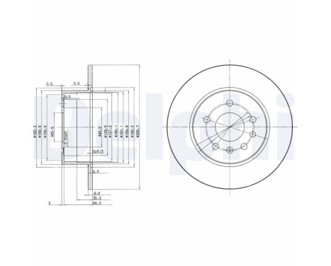 Brake Disc BG3274 Delphi