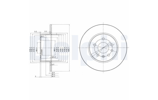 Brake Disc BG3274 Delphi