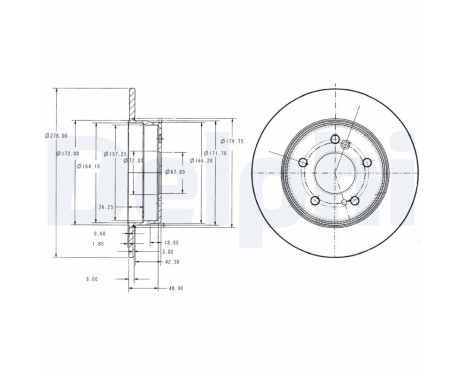 Brake Disc BG3326C Delphi