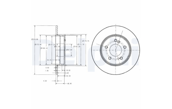 Brake Disc BG3326C Delphi