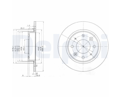 Brake Disc BG3336 Delphi