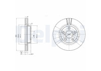 Brake Disc BG3347 Delphi