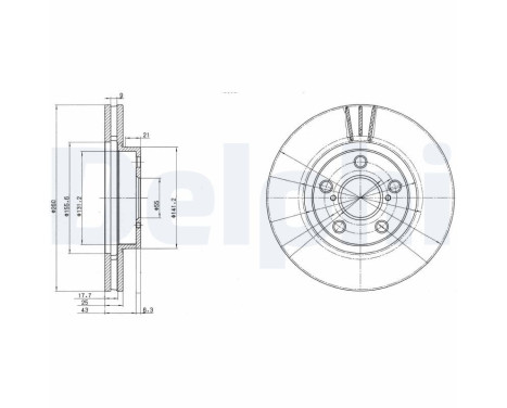 Brake Disc BG3347 Delphi