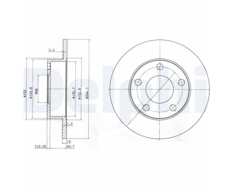 Brake Disc BG3381 Delphi