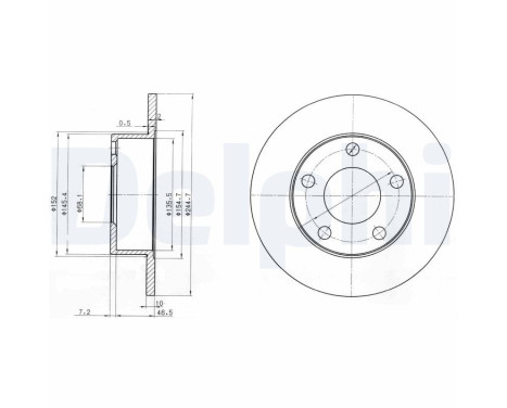 Brake Disc BG3382 Delphi