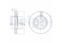 Brake Disc BG3383 Delphi