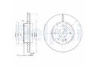 Brake Disc BG3393 Delphi