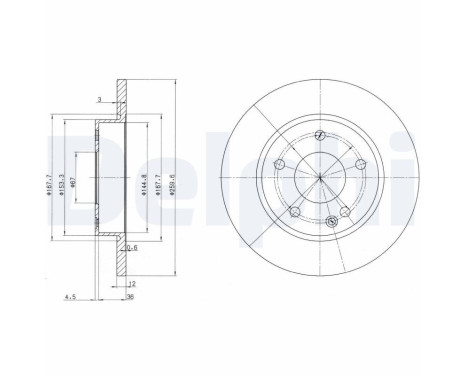 Brake Disc BG3394 Delphi