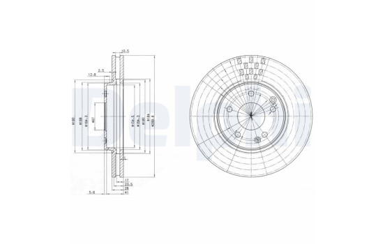 Brake Disc BG3396 Delphi