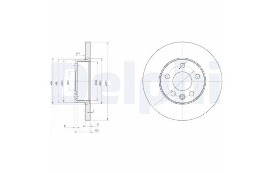 Brake Disc BG3415 Delphi