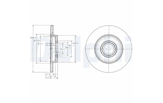Brake Disc BG3416 Delphi