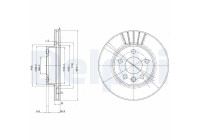 Brake Disc BG3417 Delphi