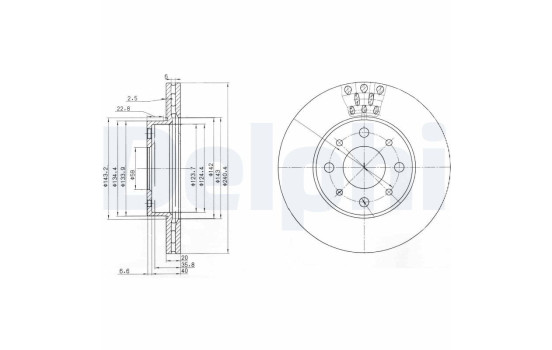 Brake Disc BG3425 Delphi
