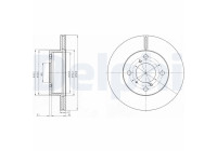Brake Disc BG3499 Delphi